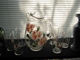 Vintage pitcher and glasses