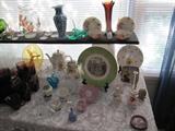 The other half of the glassware and china table