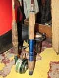 Vintage fly rod and reel, and a vintage Higgans rod and reel