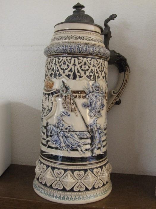 LARGE BEER STEIN, MADE IN GERMANY