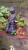 Garden Statue ~ Boy Fishing