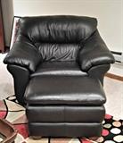 Lane Leather Chair & Ottoman
