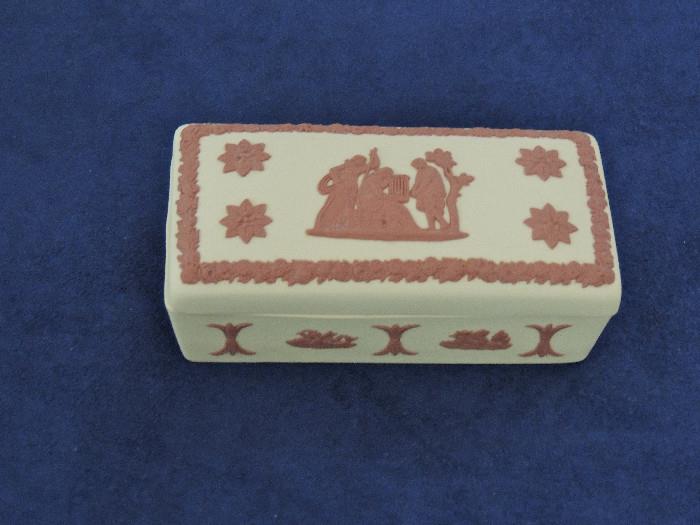 A Wedgwood copy of itself of an older trinket/cigarette box, remade for the Wedgwood Collectors Society.