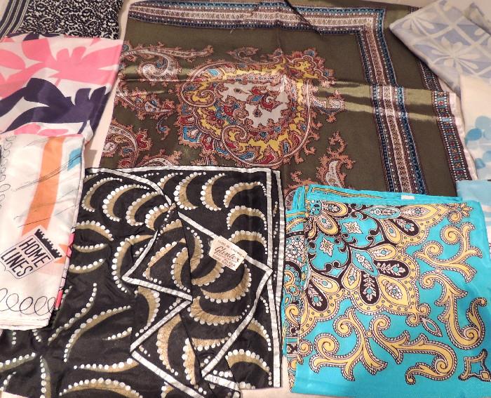 Selection from scarves-paisleys, more.