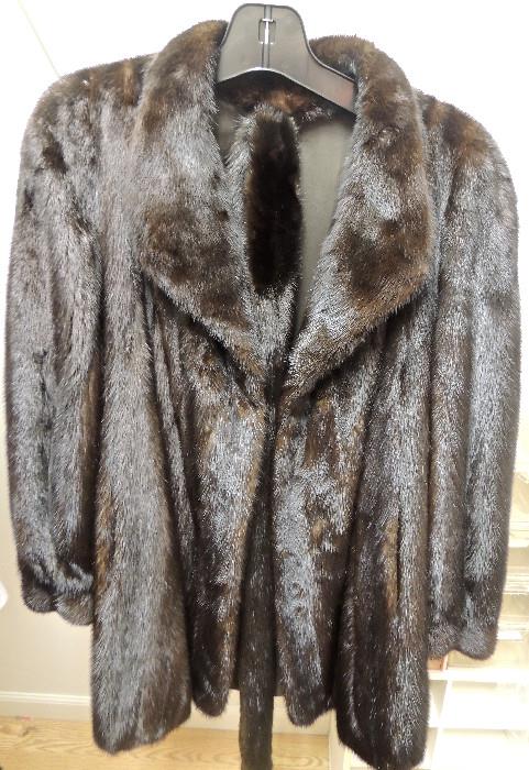 Short mink coat/jacket, excellent condition.