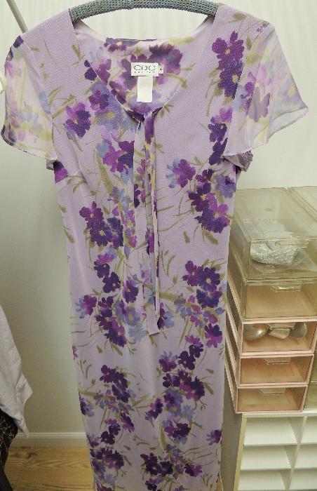 Selection from women's clothing-long floral print dress.