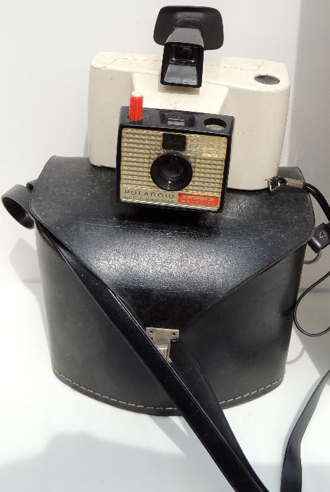 Polaroid camera.
