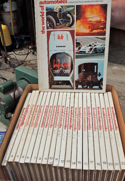 Set of books-"The World of Automobiles".