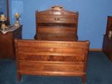 beautiful antique full bed 