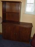 solid wood cabinet & shelf unit