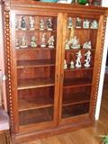 beautiful solid wood display cabinet