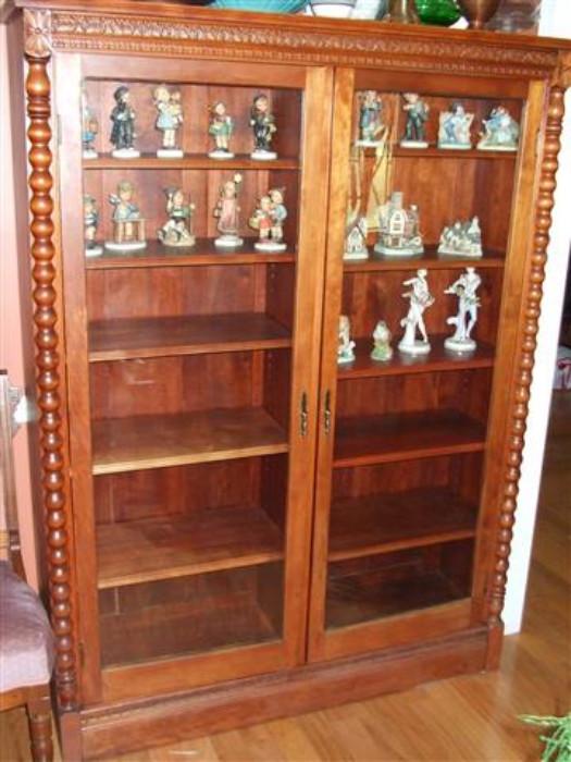 beautiful solid wood display cabinet