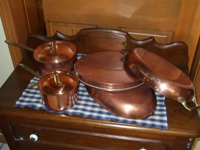 copper pots & pans