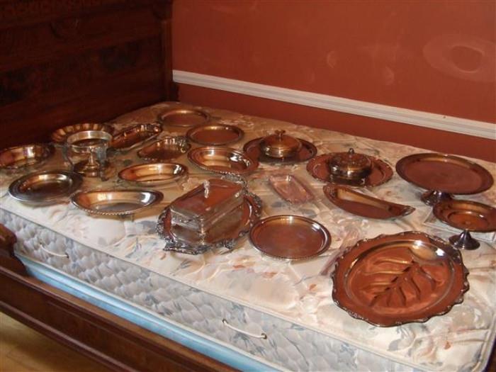 silverplate platters & more
