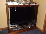 solid wood TV display