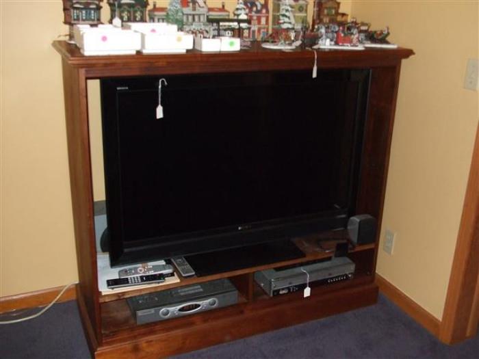 solid wood TV display