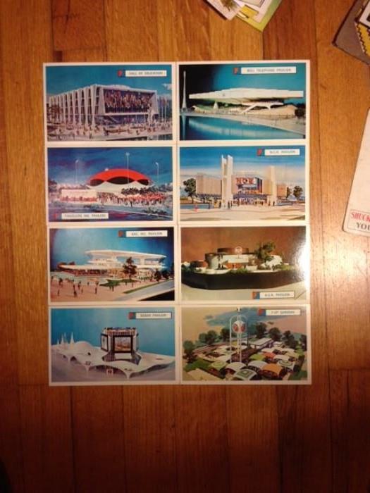 worlds fair midcentury postcards  - loads more postcards