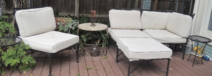 Iron garden patio seating