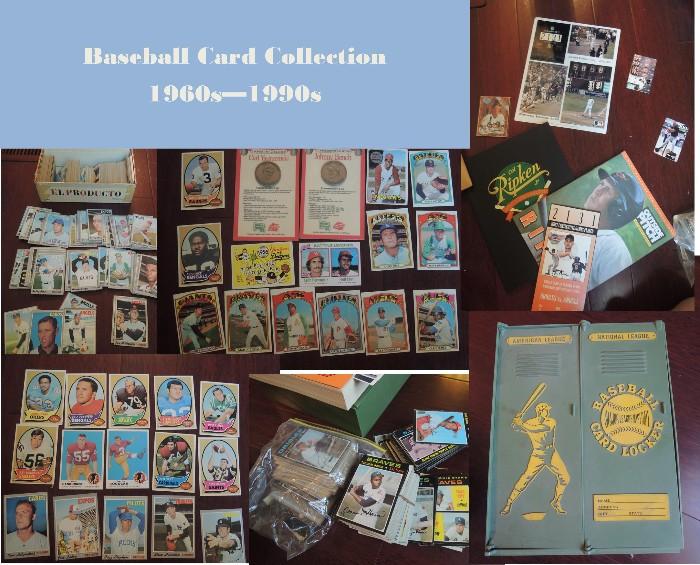 Baseball Card Collection 1960s to 1990s