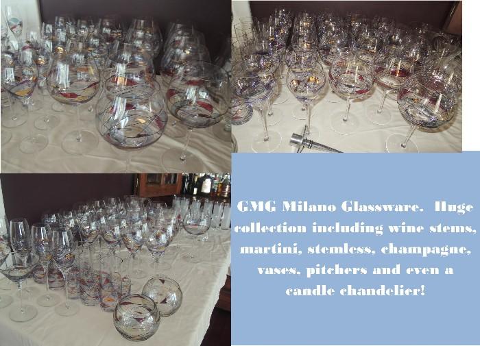 GMC Milano Glassware - large collection - all styles glasses