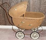 Wicker Doll Stroller