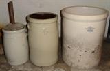 Stoneware, Crocks, Butter Churn
