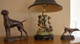 Dog statues by Ms. Pat Sahlin