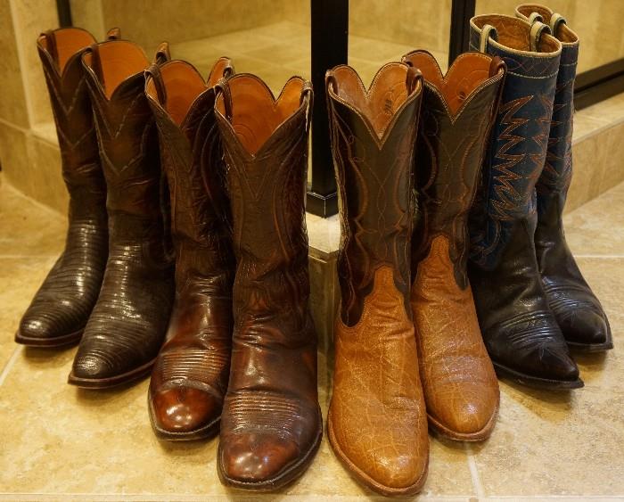 Men's Lucchese and Tony Lama boots