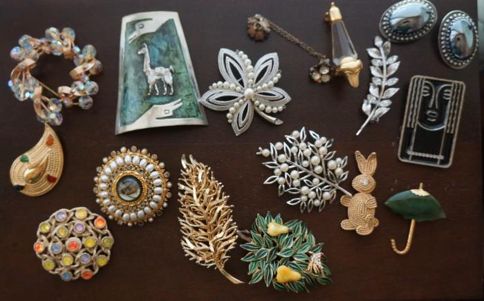 Vintage costume jewelry by Coro, Trifari, Monet, and much more