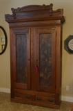 Large antique Walnut wardrobe