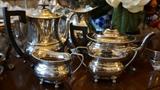 Silver plate tea and coffee set