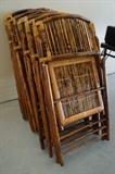 Bamboo folding chairs