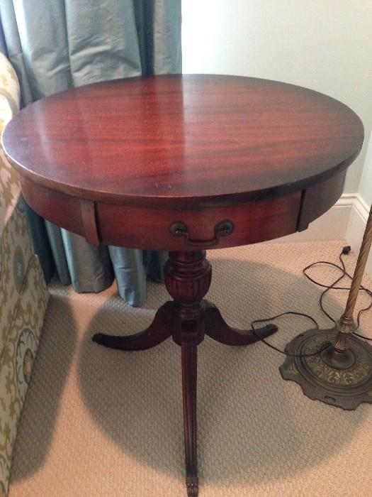 1940's Drum table (Mahogany) One of two