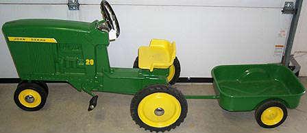 John Deere 20 pedal tractor and Wagon