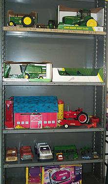 John Deere Die Cast tractors, Ohio Art Barn, Easy bake Oven, etc...