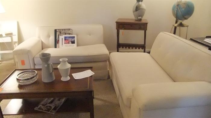White Contemporary White Sectional Sofa