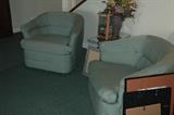 Pair of Swivel Club Chairs