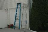 8 ft ladder, 16 ft extension ladder