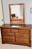 Matching Solid Wood Dresser