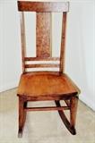 Antique Rocker (burled maple?)