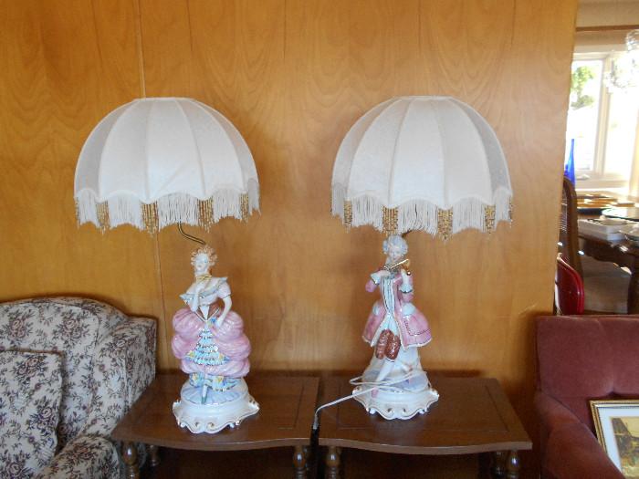 Capodimonte Lamps---Nice!