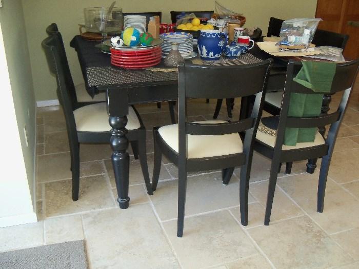 modern table and chairs