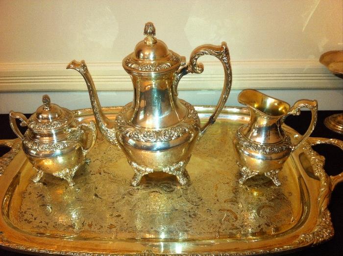 Beautiful vintage Gorham silver plated tea service.