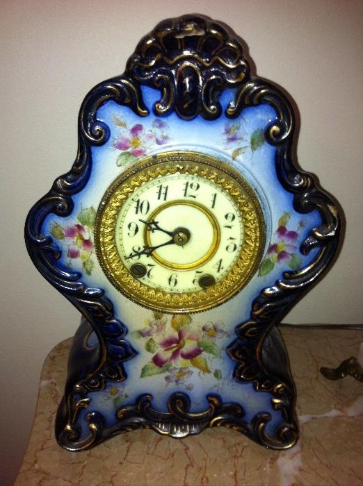 Antique porcelain clock.