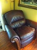 Leather recliner