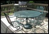 patio table and chairs kenmore gas grill