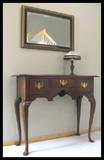 credenza mirror and light