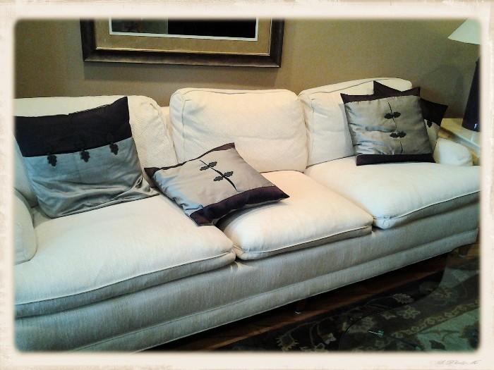 Large cream couch