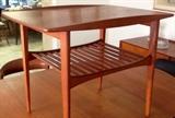2 Teak mid century modern FD (France and Daverkosen) side tables made in Denmark