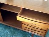Mid century modern Credenza - sliding doors and Drawers with pencil ledges 